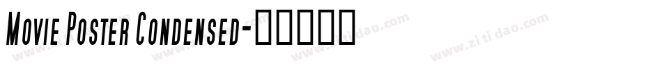Movie Poster Condensed字体转换
